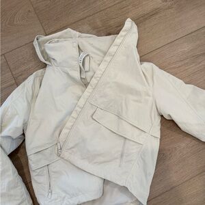 Lulu Cream Hooded Jacket